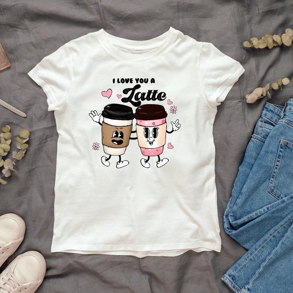 I Love You a Latte T-shirt - Picture 1 of 1
